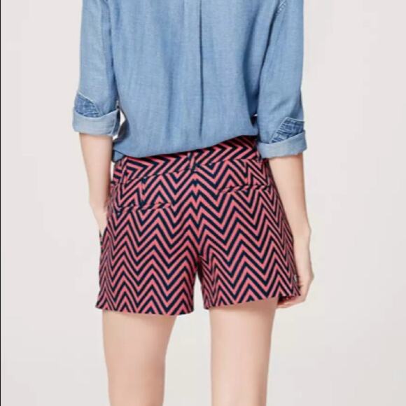 Loft petite chevron print riviera shorts - Picture 1 of 10